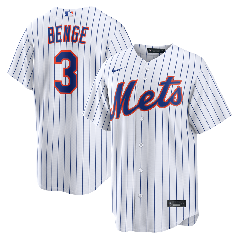 New York Mets Carson Benge White jersey – view 1