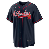 Atlanta Braves Matt Olson Navy jersey – view 3