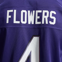 Baltimore Ravens Zay Flowers Purple jersey – view 13