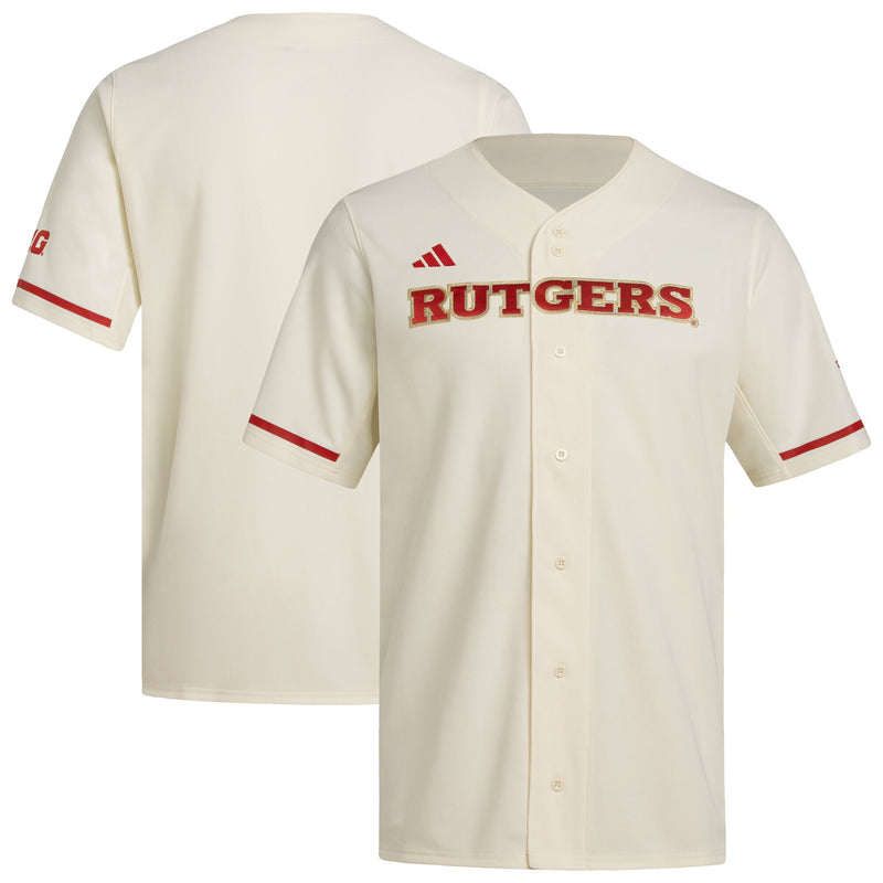 Rutgers Scarlet Knights adidas Cream jersey – view 1