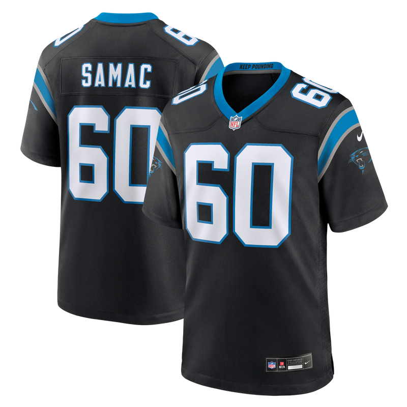 Carolina Panthers Nick Samac Black jersey – view 1