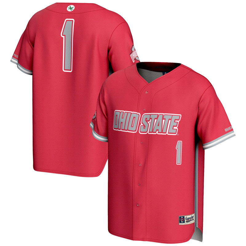 Ohio State Buckeyes Lightweight Scarlet jersey – view 1