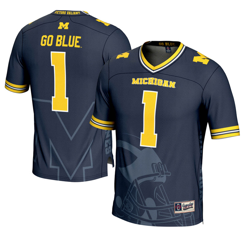 Michigan Wolverines Icon Print Navy jersey – view 1
