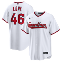 Cleveland Guardians Nathaniel Lowe White jersey – view 1