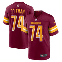 Washington Commanders Brandon Coleman Burgundy jersey – view 1