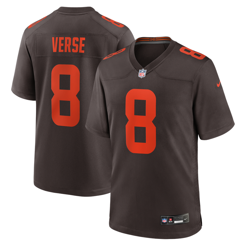 Cleveland Browns Jared Verse Brown jersey – view 1