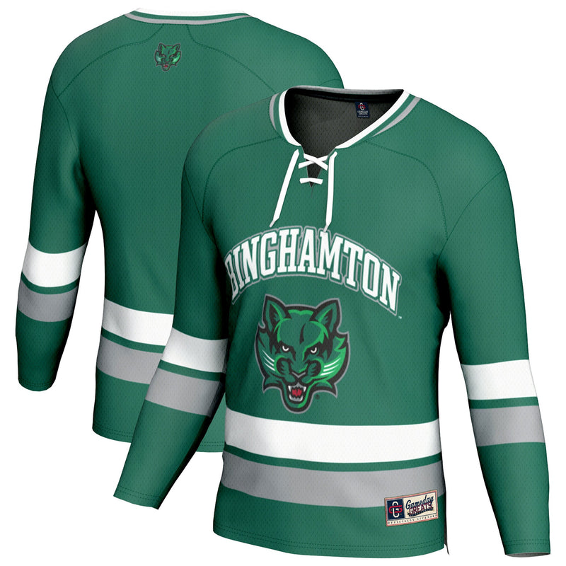 Binghamton Bearcats Spirit Hockey Green jersey – view 1