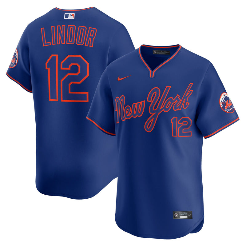 New York Mets Francisco Lindor Royal jersey – view 1