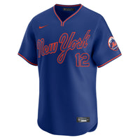 New York Mets Francisco Lindor Royal jersey – view 3