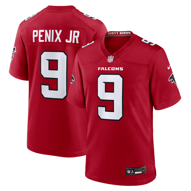 Atlanta Falcons Michael Penix Jr. Red jersey – view 1