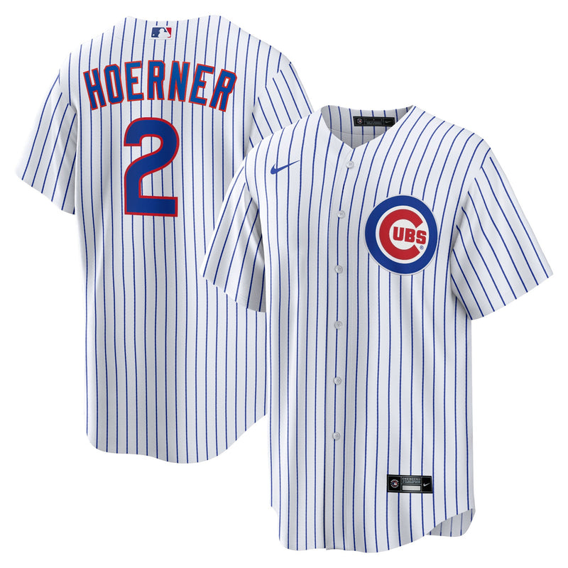 Chicago Cubs Nico Hoerner White jersey – view 1