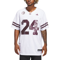 adidas Mississippi State Bulldogs White White jersey – view 1