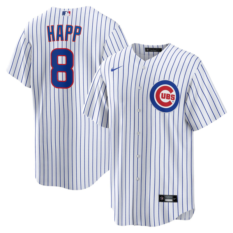 Chicago Cubs Ian Happ White jersey – view 1