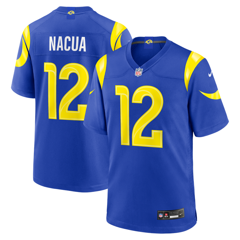 Los Angeles Rams Puka Nacua Royal jersey – view 1