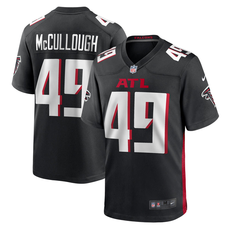 Atlanta Falcons Liam McCullough Black jersey – view 1