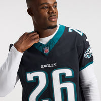 Philadelphia Eagles Saquon Barkley Black jersey – view 9