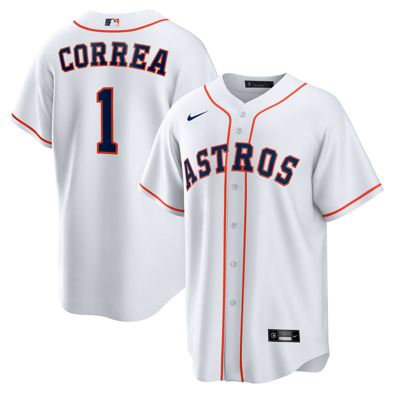 Houston Astros Carlos Correa White jersey – view 1