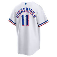 Texas Rangers Kyle Higashioka White jersey – view 4