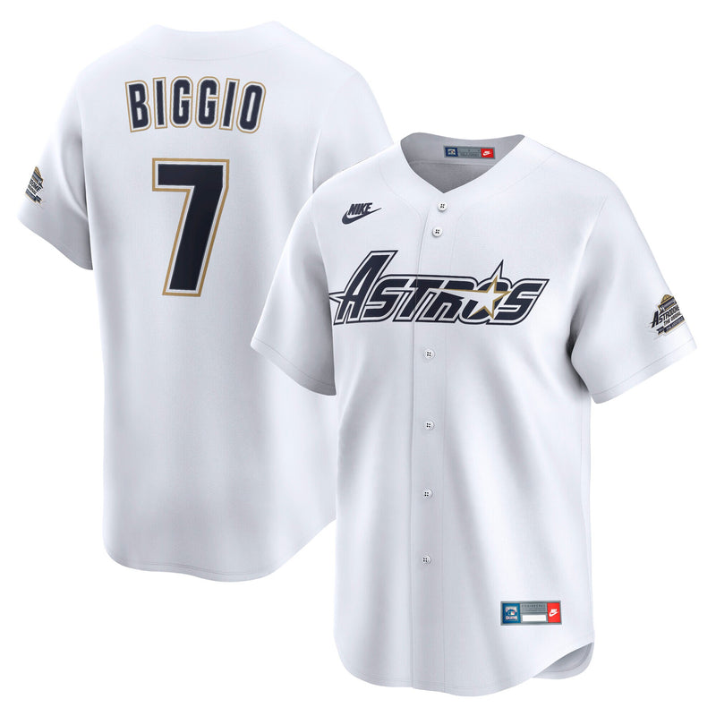 Houston Astros Craig Biggio White jersey – view 1