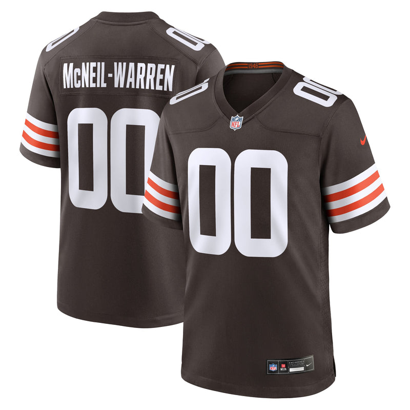 Cleveland Browns Emmanuel McNeil-Warren Brown jersey – view 1