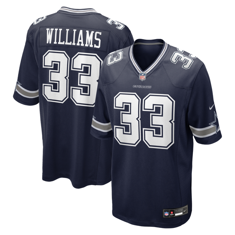 Dallas Cowboys Javonte Williams Navy jersey – view 1