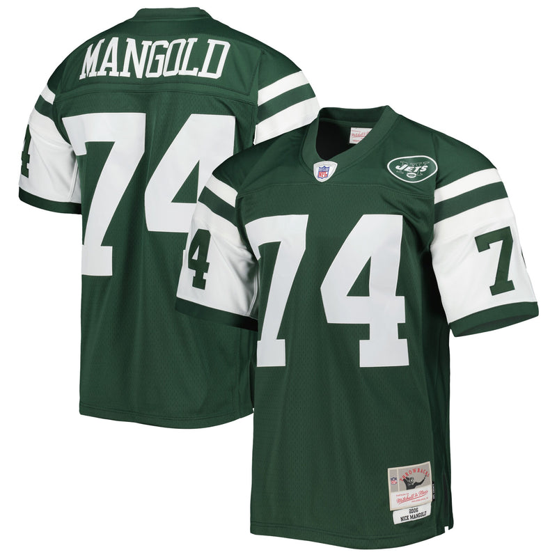 New York Jets Nick Mangold Green jersey – view 1