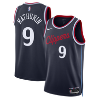 Los Angeles Clippers Bennedict Mathurin - Navy jersey – view 2