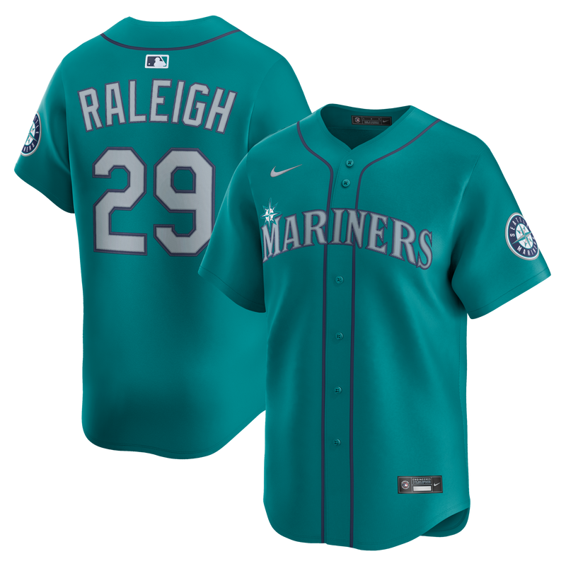 Seattle Mariners Cal Raleigh Teal jersey – view 1