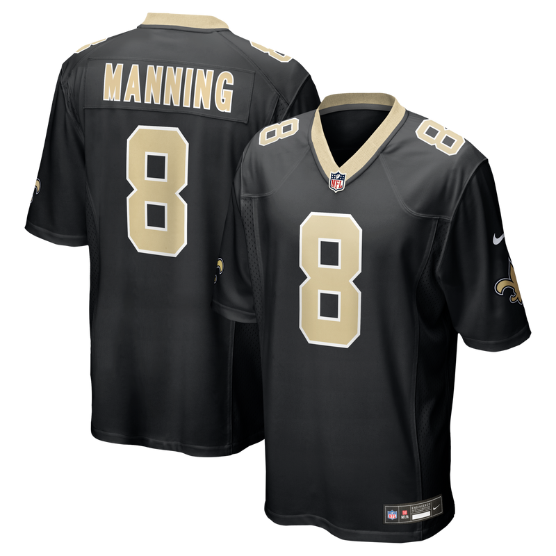 New Orleans Saints Archie Manning Black jersey – view 1