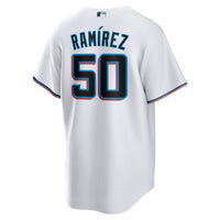 Miami Marlins Agustín Ramírez White jersey – view 4