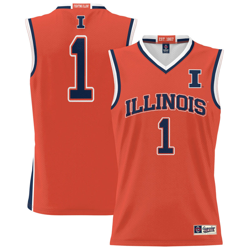 Illinois Fighting Illini Orange jersey – view 1