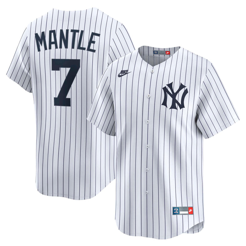 New York Yankees Mickey Mantle White jersey – view 1