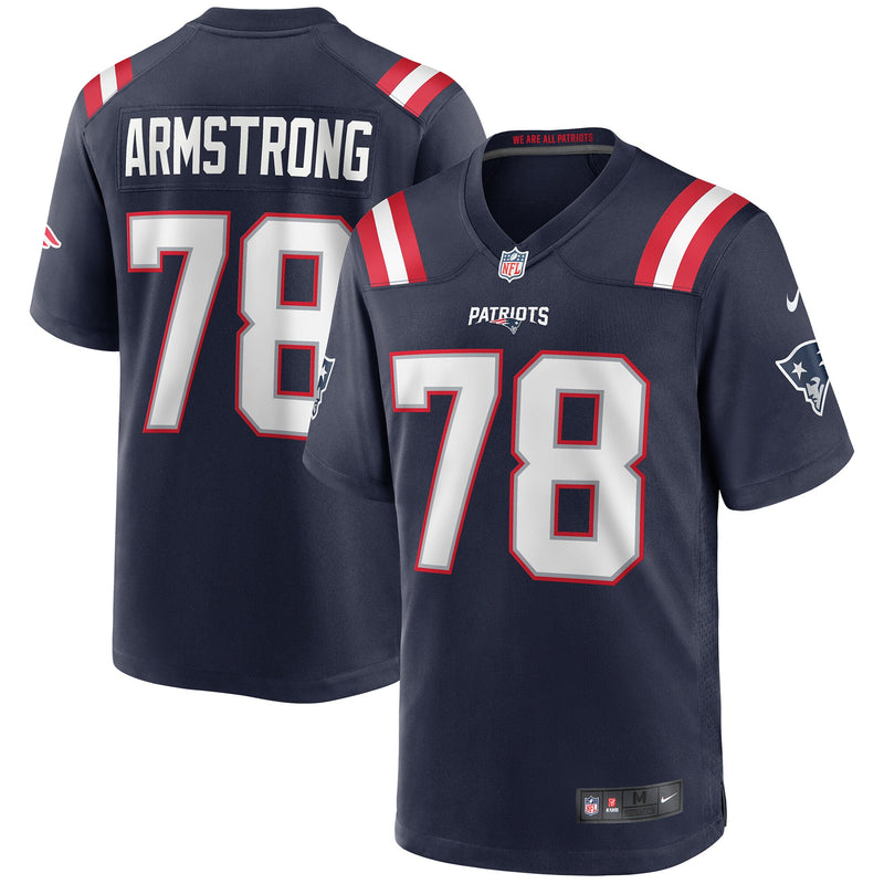 New England Patriots Bruce Armstrong Navy jersey – view 1