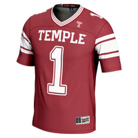 GameDay Greats #1 Cherry Temple Owls Endzone Football Jersey – view 3