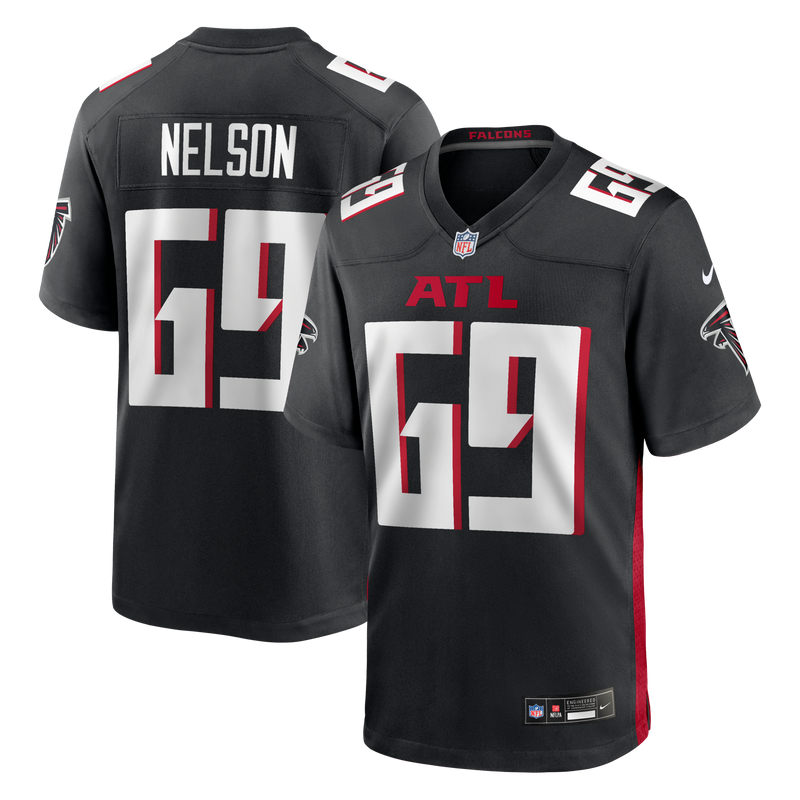 Atlanta Falcons Jack Nelson Black jersey – view 1
