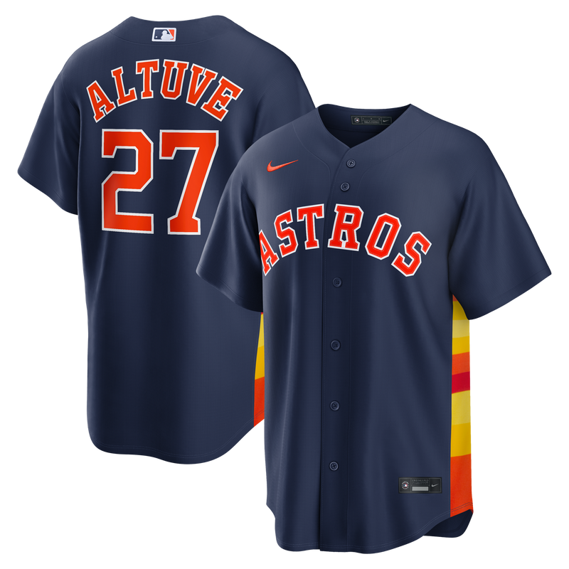 Houston Astros Jose Altuve Navy jersey – view 1