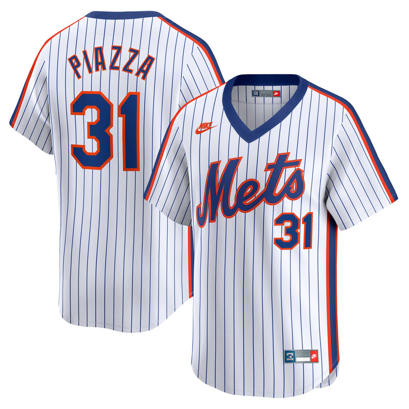 New York Mets Mike Piazza White jersey – view 1