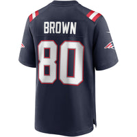New England Patriots Troy Brown Navy jersey – view 4