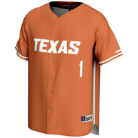 Texas Longhorns Lightweight Baseball Orange jersey – view 3