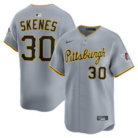 Pittsburgh Pirates Paul Skenes Gray jersey – view 2