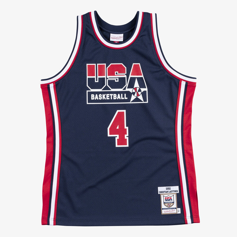 USA Basketball Mitchell & Ness Authentic Jersey Christian Laettner 1992 – view 1