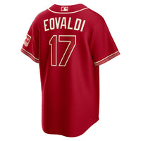 Texas Rangers Nathan Eovaldi Red jersey – view 4