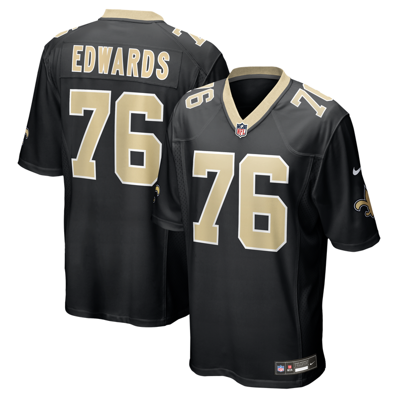 New Orleans Saints David Edwards Black jersey – view 1