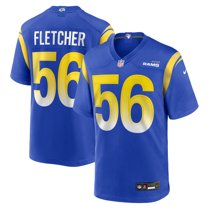 Los Angeles Rams London Fletcher Royal jersey – view 1