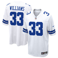 Dallas Cowboys Javonte Williams White jersey – view 2
