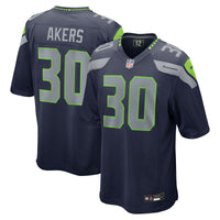Seattle Seahawks Cam Akers Navy jersey – view 2