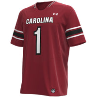 Under Armour Garnet South Carolina Gamecocks Premier Football Jersey – view 3