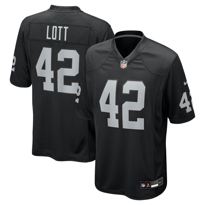 Las Vegas Raiders Ronnie Lott Black jersey – view 1
