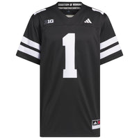 adidas Nebraska Huskers Black jersey – view 2