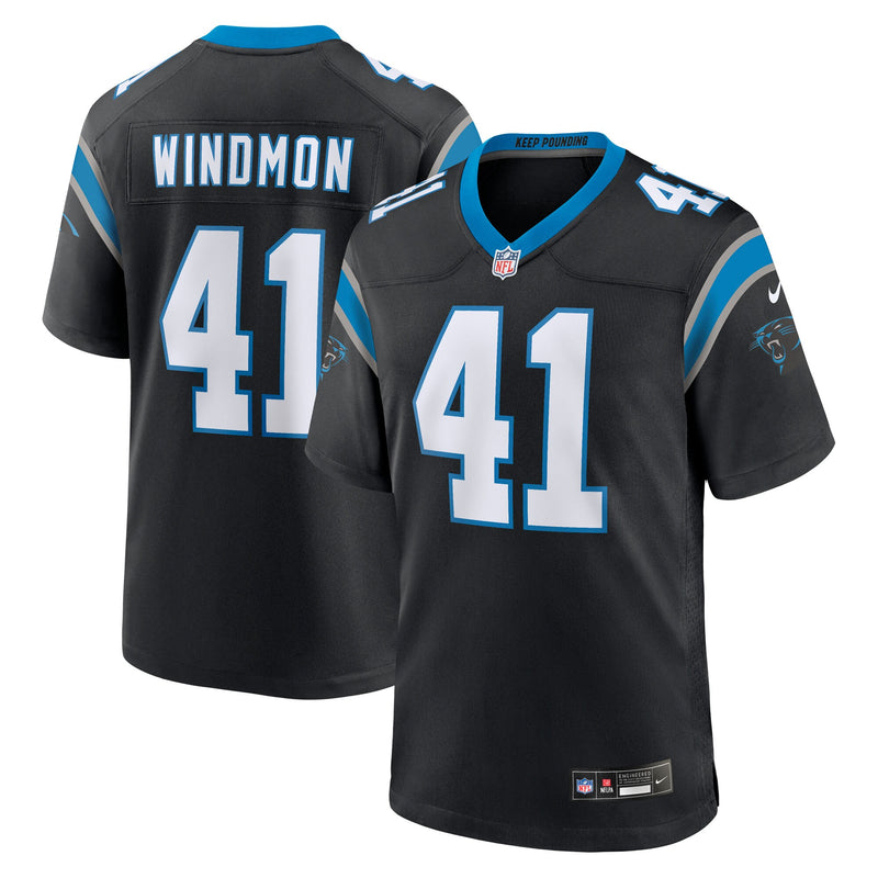 Carolina Panthers Jacoby Windmon Black jersey – view 1